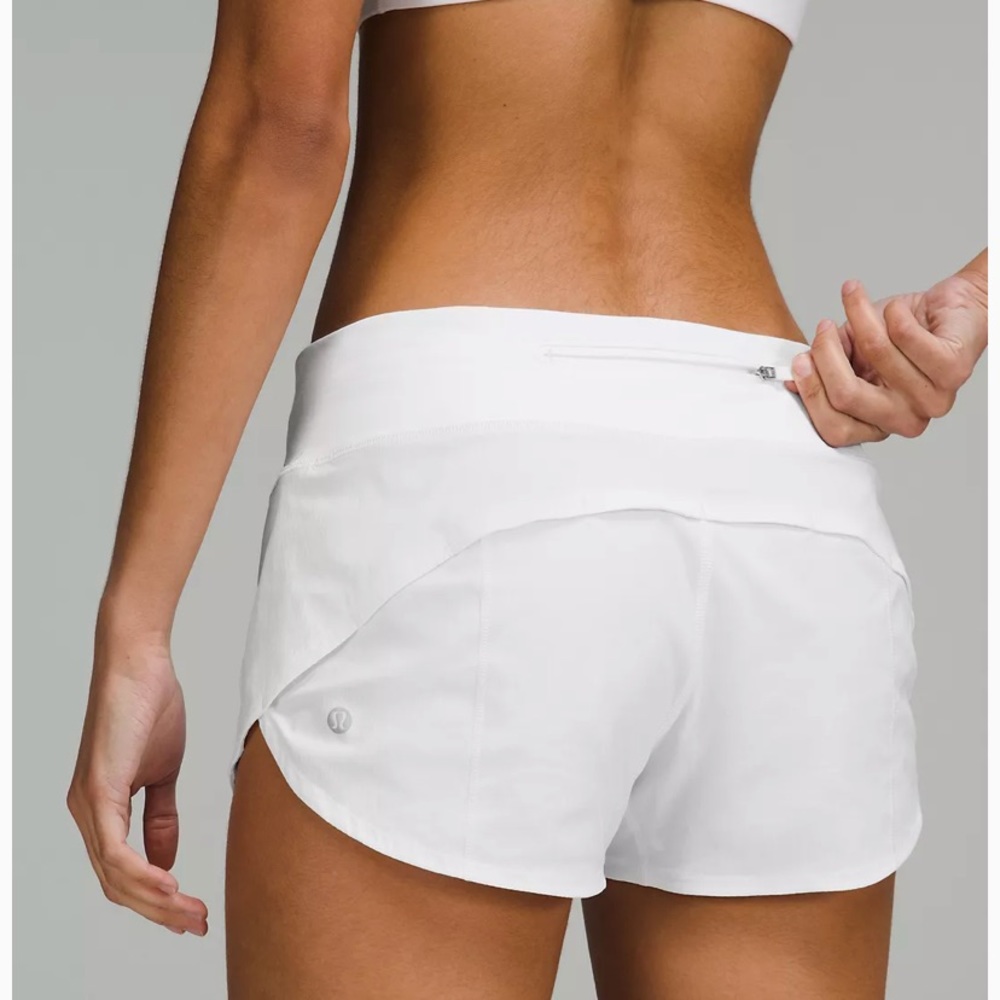 Lululemon Speed Up LR 2.5” size 0 - white